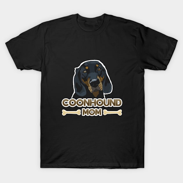 Coonhound - Coonhound Mom T-Shirt by Kudostees